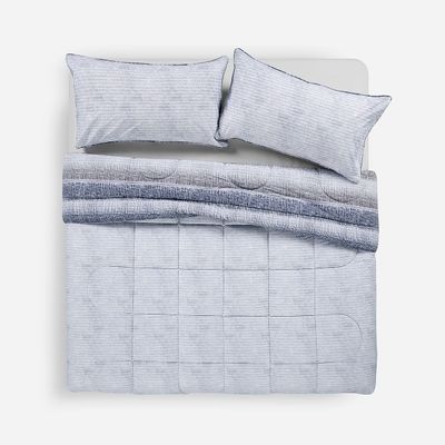 Imagen 2 del producto Plumón Algodón Reversible Balder Gris Súper King