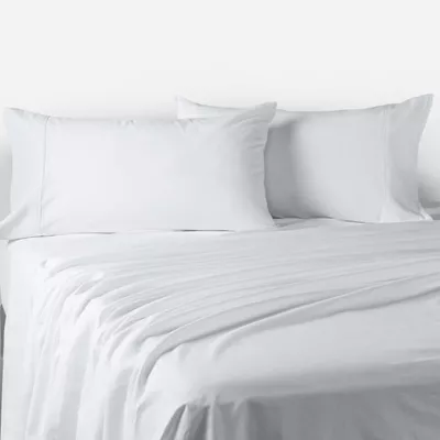 Sábana Rosen 300 Hilos Cáñamo-Algodón Blanco 2 Plazas