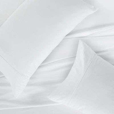 Imagen 2 del producto Sábana Rosen 300 Hilos Cáñamo-Algodón Blanco 2 Plazas