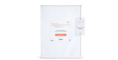 Sábana 200 Hilos Algodón Lisa CopperHealth Blanca 1,5 Plazas