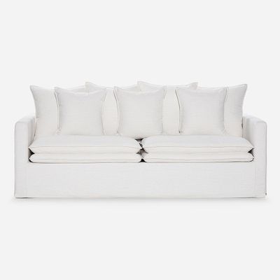 Imagen 2 del producto Sofá Rosen Gabon 3 Cuerpos Tela Marfil