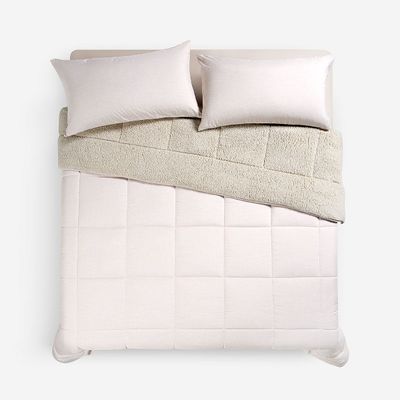 Imagen 2 del producto Plumón Sherpa Liso Arena Melange 2 Plazas