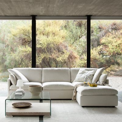 Imagen 2 del producto Sofá Seccional Rosen Georgia 4 piezas Tela Ivory