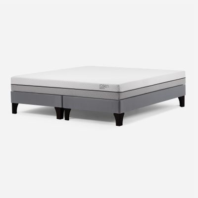 Cama Europea Pratta King Pata Madera 180 x 200 cm