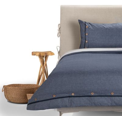 Imagen 2 del producto Funda Plumón Rosen Algodón Pure New Lanin 1,5 Plazas Denim