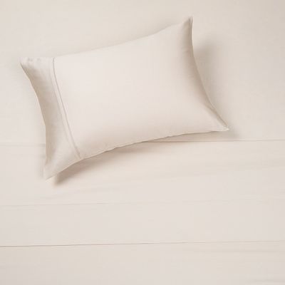 Sábana Rosen 300 Hilos Algodón Lisa Natural 1,5 Plazas