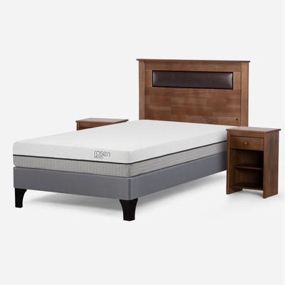 Imagen 2 del producto Cama Europea Rosen Pratta P. Madera Full + Muebles Ferrara