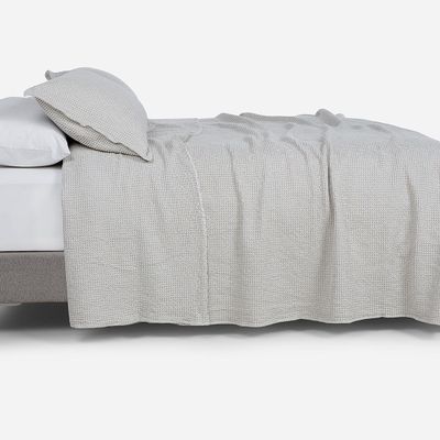 Imagen 2 del producto Colcha Algodón Textura Favo Arena 2 Plazas