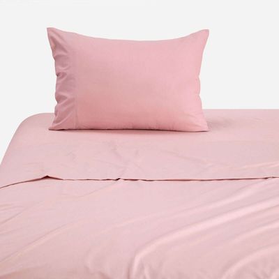 Imagen 1 del producto Sábana 144 Hilos Lisa Rosa 1 Plaza