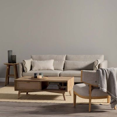 Imagen 2 del producto Sofá Rosen Vesterbro 3 Cuerpos Tela Tostado