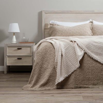 Manta Light Waffle Oyster 130 x 220 cm