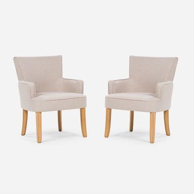 Imagen 1 del producto Set 2 Poltronas Emily II Tela Beige