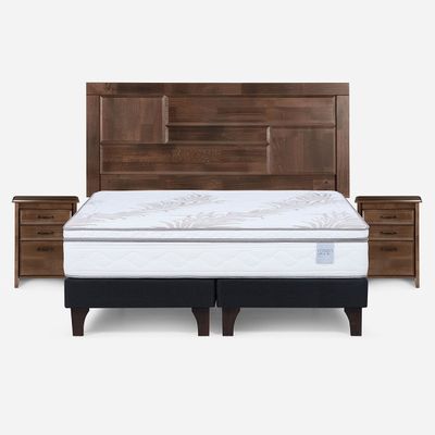 Cama Europea Neo Plus King 180x200 cm + Muebles Dolce