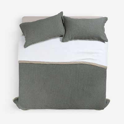 Imagen 2 del producto Cobertor Favo Cozy Dark Olive 2 Plazas