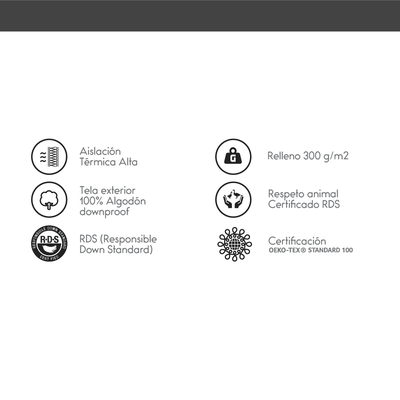 Imagen 2 del producto Plumón Rosen Pluma Natural 65% Pecho 1,5 Plazas