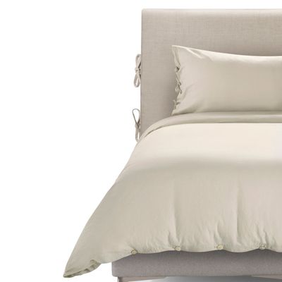 Funda Plumón Rosen Lino-Algodón Pure Liso 1 Plaza Arena