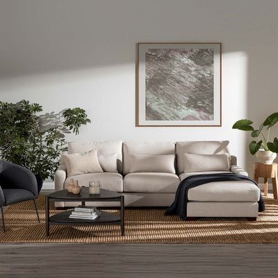 Imagen 2 del producto Sofá Seccional Derecho Soroa Small Tela Crudo