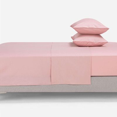 Imagen 2 del producto Sábana 144 Hilos Lisa Rosa 2 Plazas