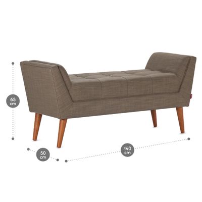 Imagen 2 del producto Banqueta Rosen Beyoglu Tela Visón