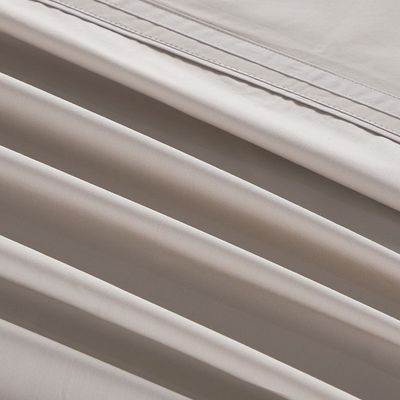 Imagen 2 del producto Sábana Rosen 300 Hilos Algodón Lisa Tape Visón 1,5 Plazas