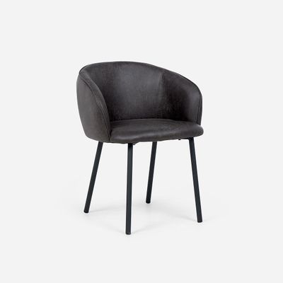 Imagen 2 del producto Set 2 Poltronas Rosen Turif Tela Grafito