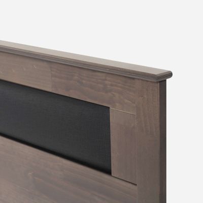 Imagen 2 del producto Respaldo Rosen Ferrara Madera-Cuerina Gris King