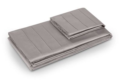 Imagen 1 del producto Sábana Rosen 300 Hilos Algodón Lisa Plata Queen