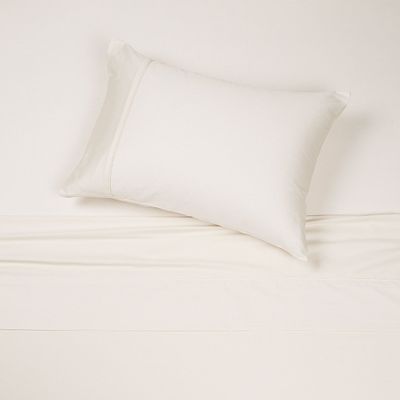 Sábana Rosen 300 Hilos Algodón Lisa Ivory 1 Plaza