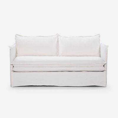 Imagen 2 del producto Sofá Rosen Rona 2 Cuerpos Tela Blanco Crudo