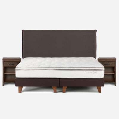 Cama Europea Rosen Classique+ 2 Plazas + Muebles Maurice