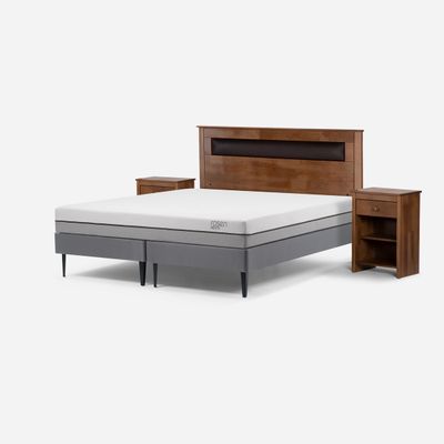 Imagen 2 del producto Cama Europea Pratta King Pata Acero Base D. +Muebles Ferrara