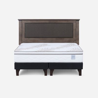 Imagen 1 del producto Cama Europea Neo Plus King 180x200 cm + Respaldo New Ray