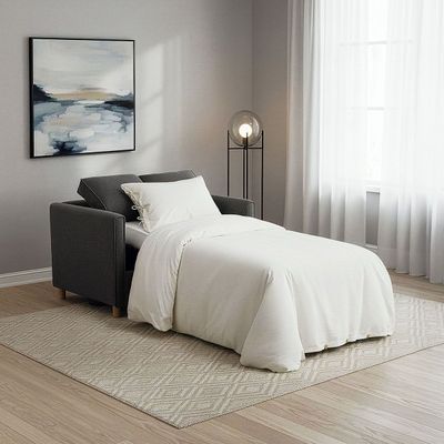 Imagen 2 del producto Sofá Cama Lido 1,5 Cuerpos Tela Gris