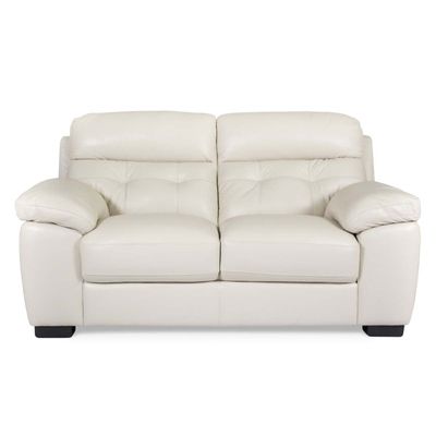 Imagen 1 del producto Sofá Rosen Flaminio 2 Cuerpos Cuero Marfil