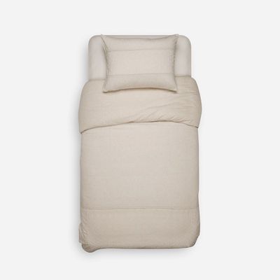 Funda Plumón Algodón Pure Gialla Beige 1,5 Plazas