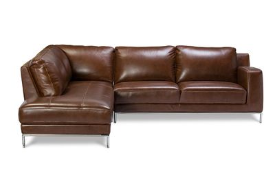 Imagen 2 del producto Sofá Seccional Rosen Kris Derecho Cuero Marron