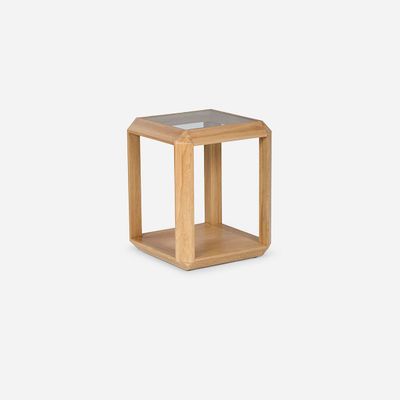 Mesa Lateral Rosen Hanko 45 x 45 cm Natural