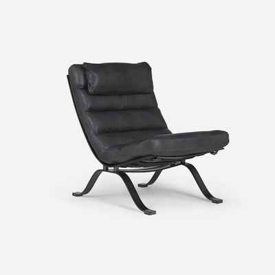 Poltrona Rosen Astoria Cuero Acero