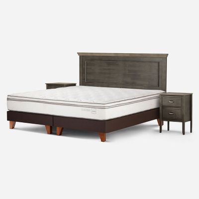 Imagen 2 del producto Cama Europea Rosen Classique+ 2 Plazas + Muebles Anna