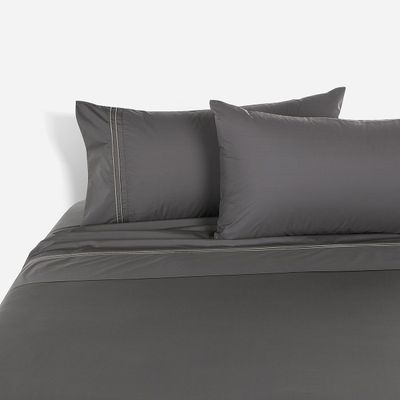 Sábana Rosen 300 Hilos Algodón Lisa Vivo Marengo Súper King