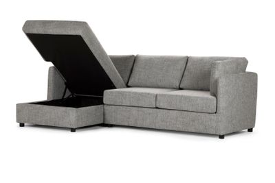 Sofá Seccional Cama Rosen Izquierdo Noah Tela Gris