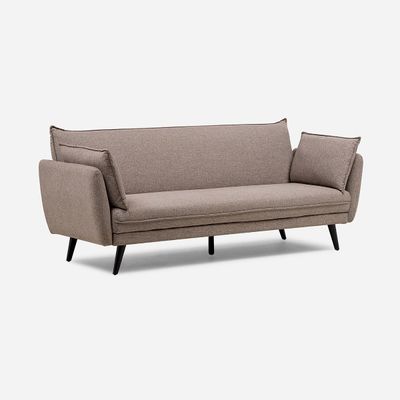 Futón Sonno 3 Cuerpos Tela Beige