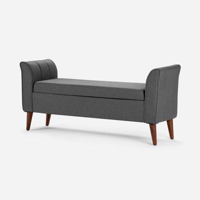 Banqueta Rosen Nuit Tela Grafito