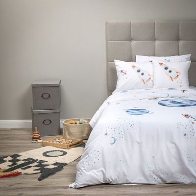 Funda Plumón Algodón Coleccion Kids Universo 1,5 Plazas