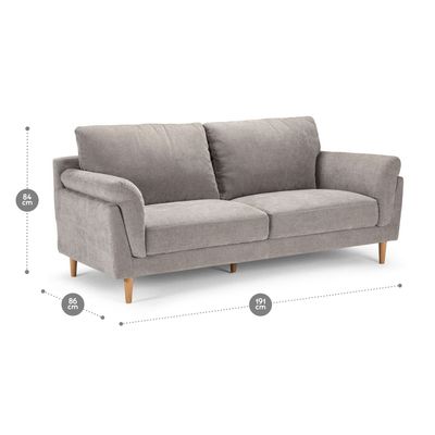 Imagen 2 del producto Sofá Rosen Wigmore 3 Cuerpos Tela Crema