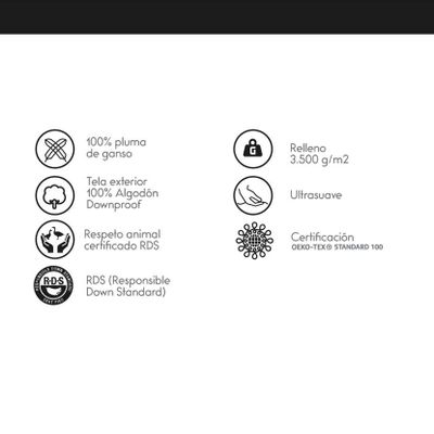 Imagen 2 del producto Topper Rosen Ame Pluma 2 Plazas 150 X 200 cm