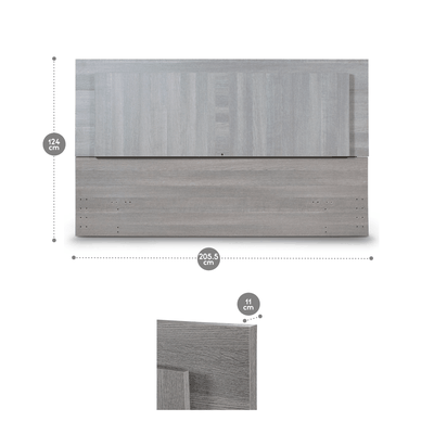 Imagen 2 del producto Respaldo Tivoli King Rosen Gris