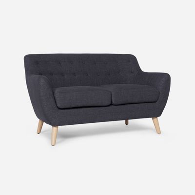 Imagen 2 del producto Sofá Rosen Rafaella Tela Charcoal 2 Cuerpos