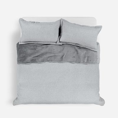 Cubrecama Flannel Supersoft Gris 2 Plazas