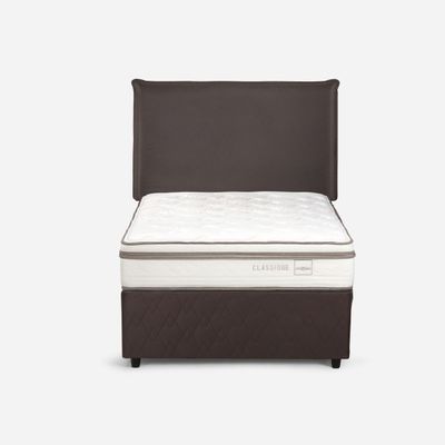 Imagen 2 del producto Diván Cama Classique+ 1,5 Plazas +Respaldo Maurice Chocolate